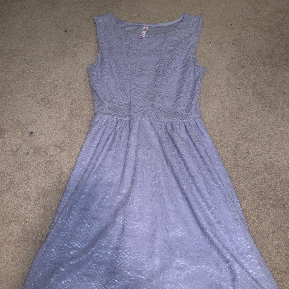 Purple lace dress